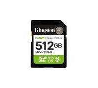 Scheda SD Kingston Canvas Select Plus 512GB UHS-I U3 V30 150 MB/s Resistente