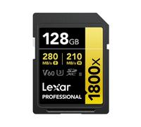 Scheda SD Lexar Professional 1800x 128GB SDXC UHS-II Classe 10 V60 Nera