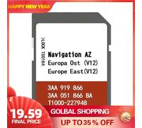 Scheda SD Navi AZ V12 2020 Mappa della scheda SD OST dell'Europa orientale per VW Skoda Amundsen + Plus GPS Track Road