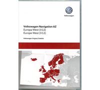 SCHEDA SD NAVIGAZIONE VW RNS 315 EUROPA WEST V12 ORIGINALE 3AA051866BE MAPPE AGG