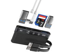 Scheda SD per lettore iPhone, adattatore USB per fotocamera digitale (15,3 pollici quadrati), Memory Stick da Lightning tipo C a TF OTG per iPad per Apple Phone Accessorie Flash Drive MacBook