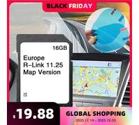 Scheda SD per Renault Fluence Kangoo Carminat R-Link 11.25 Sat Nav 16GB 2024 Mappa Navigazione GPS Europa Regno Unito con e Fog Flim