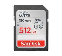 Scheda SD Sandisk Ultra SDSDUNC-512G-GN6IN 512GB SDXC UHS-I U1 150MB/s nera