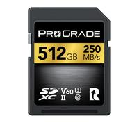 Scheda SD UHS-II da 512GB V60: velocità di scrittura fino a 130MB/s e velocità di lettura 250MB/s | Per professionisti, cineasti, fotografi e curatori di contenuti - Di Prograde Digital