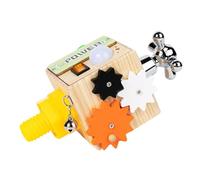 Scheda sensoriale di legno, tavola di attività a LED - Scheda sensoriale educativa in legno,Assistenza per l'apprendimento interattivo, gioco divertente per bambini per casa, viaggi, scuola materna, v