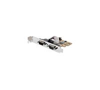 StarTechcom Scheda seriale PCI Express a due porte - Scheda di interfaccia seriale da PCIe a 2x RS232 DB9- Scheda PCIe con s