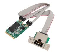 Scheda Server in Fibra Ottica Gigabit M.2 E, Adattatore Ethernet con Slot RJ45, per Computer Industriali, Computer Integrati, Computer a Scheda Singola
