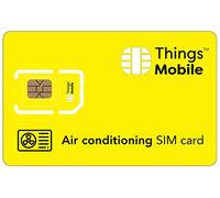 Scheda SIM per CLIMATIZZATORI/Pompe di Calore - Things Mobile - Copertura Globale, rete Multi-operatore GSM/2G/3G/4G LTE, senza costi fissi, senza scadenza. 10 € di credito Incluso