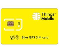 Scheda SIM per GPS Tracker per bicicletta -Things Mobile - Copertura globale, rete multi-operatore GSM/2G/3G/4G LTE senza costi fissi, senza scadenza con tariffe competitive. 10 € di credito Incluso
