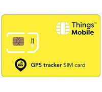 Scheda SIM per localizzatore GPS - Things Mobile - con copertura globale e rete multi-operatore GSM/2G/3G/4G, senza costi fissi. 10€ di credito Incluso