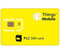 Scheda SIM per PLC -Things Mobile - con copertura globale e rete multi-operatore GSM/2G/3G/4G LTE, senza costi fissi, senza scadenza, con tariffe competitive e con 10 € di credito incluso
