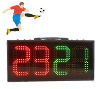 Scheda sostitutiva per calcio, scheda elettronica a LED per arbitro di calcio, design double-face, ideale per sostituire le squadre e la gestione delle partite