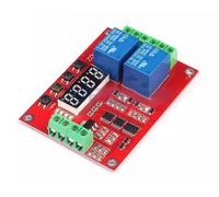 SCHEDA TEMPORIZZATORE PROGRAMMABILE TIMER 12V CON 2 RELE' E 20 FUNZIONI