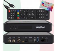Scheda Tivusat 4K Attivata + Certificato Digiquest Q90 UHD S2 + T2 Receiver ✅
