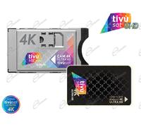 Scheda Tivusat 4K Black e modulo CAM Tivùsat Ultra-HD canali Rai 4k UHD Mediaset