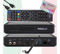 Scheda Tivusat 4K UHD+ DigiQuest Q80 Ricevitore Satellitare + 150 Wifi (Scheda