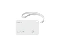 Scheda tracciamento Belkin SureFind, Dov’è Apple, Find Hub Google - Bianco | GPS portafoglio multi-ecosistema, Tag carte, Bluetooth 5.3, 1,8 mm, Resistenza acqua IP68, Avviso 81dB, Batteria 3 anni