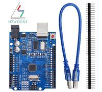 Scheda UN0 R3 Scheda di sviluppo ATmega328P con intestazione pin e cavo compatibile con progetti Arduino IDE
