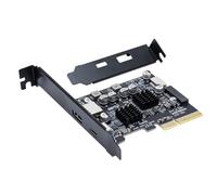 Scheda USB PCIE Tipo C Scheda Adattatore PCIE 4X A USB 3.2 10Gbps Scheda di Espansione di Trasferimento Dati Per Scheda Madre Desktop