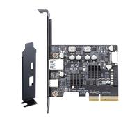 Scheda USB PCIE Tipo C Scheda Adattatore PCIE 4X A USB 3.2 Espansione Trasferimento Dati 10Gbps Per Scheda Madre Desktop