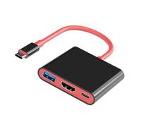 Scheda video HDTV leggera dell'adattatore del bacino HDTV con alimentatore USB3.0 per Live Streaming Gaming Meeting Dock in alluminio