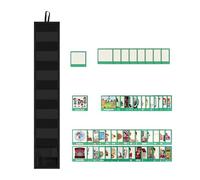 Scheda visiva per bambini - Mini Take Tasket Chart con 45 attività e 9 carte vuote | Routine quotidiana per classe, casa, scuola, gestione del comportamento, supporto per l'apprendimento 'autismo