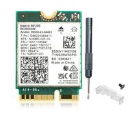 Scheda WiFi 7 BE200 M.2 Key E Tri-Band 6GHz/5GHz/2.4GHz fino a 5.8Gbps BT 5.4 compatibile con router WiFi 7/6E/6/5 per Windows 10/11 (non supportata su schede madri AMD)