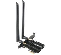 Scheda WiFi AX210 WiFi 6E Bluetooth5.3 Scheda WiFi 6 PCIe, Fino a 5400Mbps, Tri-Bande (6G/5G/2.4G) Scheda Wireless Per PC Win 11/10(64Bit)