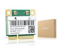 Scheda WiFi AX210HMW, scheda wireless Wi-Fi 6E per computer portatile, interfaccia mini PCIE, modulo wireless Tri-Band per laptop, adattatore WiFi 802.11AX con Bluetooth 5.3, MU-MIMO, supporta Windows