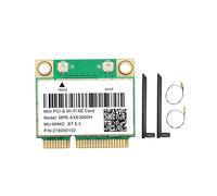 Scheda WiFi MPE-AXE3000H + Doppia Antenna WiFi 6E 2400Mbps PCI-E per Scheda di Rete Wlan BT 5.3 802.11AX 2.4G/5G/6Ghz