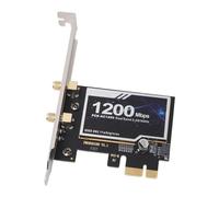 Scheda WiFi, Scheda di Rete PCIe WiFi Wireless CA 1200 Mbps Scheda di Rete Gigabit PCI Express Bluetooth 4.2 Dual Band da 5 GHz/2,4 GHz per PC Desktop