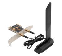 Scheda WiFi WiFi 7 AX3000 PCIe, Scheda di Rete BE200NGW 8774Mbps Bluetooth5.4, Adattatore Wireless Tri Band con Antenna di Estensione Pieghevole da 12 DB