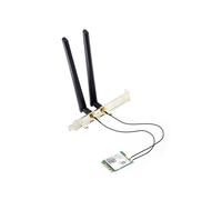Scheda Wireless Tri Band WiFi 6E AX210 con Antenna 8DB BT5.3 5Ghz/6G/2.4G 5374Mbps con Staffa A Tutta Altezza