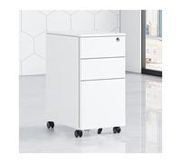 Schedario con 3 cassetti chiudibili a chiave, da pavimento a soffitto, per l'organizzazione dei documenti e soluzioni sicure per lo spazio di lavoro, design in metallo