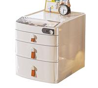 Schedario Da Scrivania Con Serratura Combinazione Organizer Per Documenti A4 Di Grande Capacità Con Cassetti Per Ufficio Scuola Documenti Finanziari Scatola Organizer(3-layers)