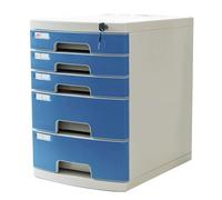 Schedario Da Scrivania Con Serratura - Organizer Portadocumenti In Plastica Con Cassetti Multipli, Porta Documenti Formato A4 E Schedario Per Ufficio, Casa E Scuola.(Blu)