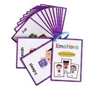 Schede apprendimento ' inglese con, Mood | Abbinamenti visivi e verbali chiari, formato carte connesse, supporto visivo per l ' apprendimento e ripasso