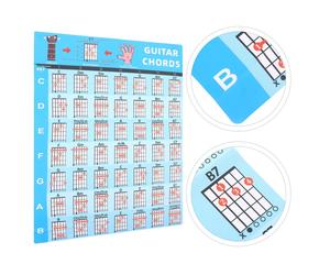 Schede Con Accordi Per Chitarra Poster Riferimento Tabella Degli