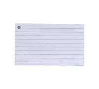 Schede con indici a righe, flashcard, biglietti di presentazione, note di studio, spazi vuoti, revisioni per ufficio, casa e scuola, note per studiare