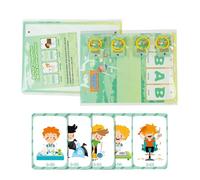 Schede con parole d'azione, set di carte educative basate sull'attività, gioco di riconoscimento visivo, risorsa sostenibile per l'educazione dei bambini, kit per sviluppare abilità cognitive