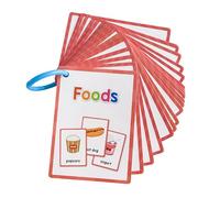 Schede di apprendimento delle lingue per bambini 11x8cm Scheda di studio del bambino Scheda didattica Vocabolario Flashcard per bambini in età prescolare Età 3-8 Flashcard educative per bambini in età