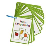Schede di apprendimento delle lingue per bambini 11x8cm Scheda di studio del bambino Scheda didattica Vocabolario Flashcard per bambini in età prescolare Età 3-8 Flashcard educative per bambini in età
