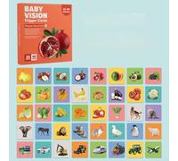 Schede di apprendimento per bambini per stimolazione visiva, essenziali per lo sviluppo cognitivo e l'impegno (fase 4)
