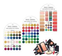 Schede di confronto dei colori per vestiti, analisi dei colori su entrambi | Schede di confronto dei colori per vestiti con analisi dei colori su entrambi i lati e catene di perline per la conservazione