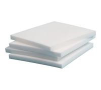 schede di film politetrafluoroetilene, Foglio PTFE bianco 0,2-30 mm x 50-200 mm x 50-200 mm(10pcs-0.2 x 100 x 100mm)