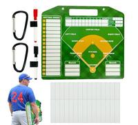 Schede di Formazione, Lavagna Magnetica per la Formazione di Baseball, Robusta tavoletta portablocco da Baseball, Riutilizzabile per Allenatori, Softball