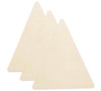Schede di ghirlanda 3pcs 12 x 14 cornice ghirlanda triangolare in legno con buchi artigianato fai -da -te per Halloween e Natale, casa, porta e decorazioni da parete