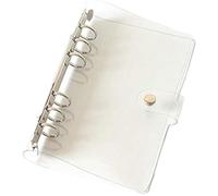 Schede di indice per A5/A6 6 fori copertura rotonda ad anello per raccoglitore raccoglitore raccoglitore fogli fogli sfusi protezione copertina (Cover Clear, A6/17cm*10cm/6 Inch)