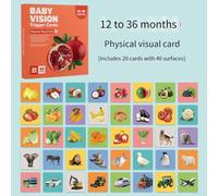 Schede di stimolazione visiva per l'apprendimento del bambino, migliora la concentrazione e la curiosità nei bambini piccoli (fase 4)