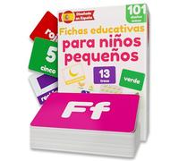 Schede educative per bambini piccoli | Carte Neonati 1-3 Anni | Flashcard Alfabeto per Bambini | Lettere Numeri ABC Colori Forme Animali | 101 Carte Apprendimento | Giocattolo Sviluppo Linguaggio